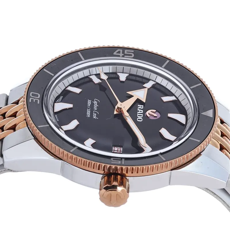 Rado Captain Cook Swiss Automatic Two-tone Ceramic Men's Watch- R32137153